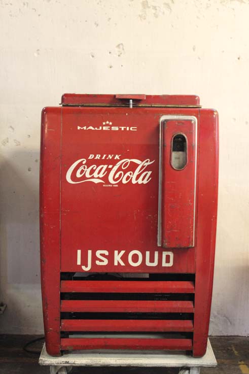 ongeduldig vasthouden inrichting Coca Cola koelkast vintage